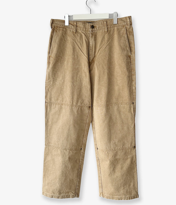 DESCENDANT/DET DOUBLE KNEE TROUSERS (BEIGE)