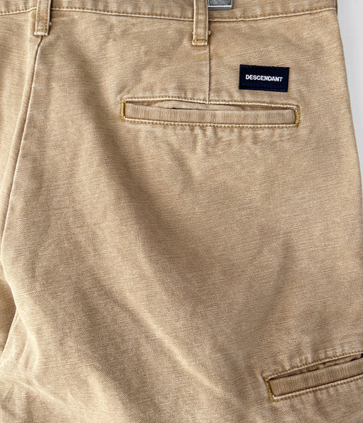 DESCENDANT/DET DOUBLE KNEE TROUSERS (BEIGE)