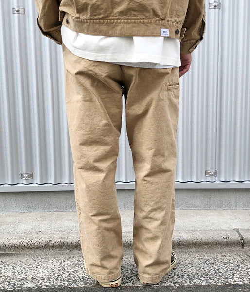 DESCENDANT/DET DOUBLE KNEE TROUSERS (BEIGE)