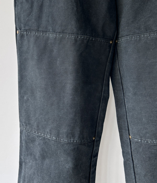 DESCENDANT/DET DOUBLE KNEE TROUSERS (BLACK)