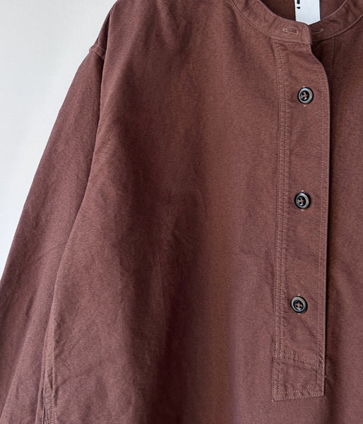 MHL./SOFT HOPSACK P/O SHIRT WOMENS (BROWN)