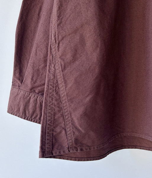 MHL./SOFT HOPSACK P/O SHIRT WOMENS (BROWN)