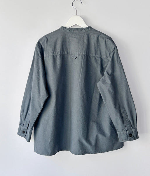 MHL./SOFT HOPSACK P/O SHIRT WOMENS (MID BLUE)