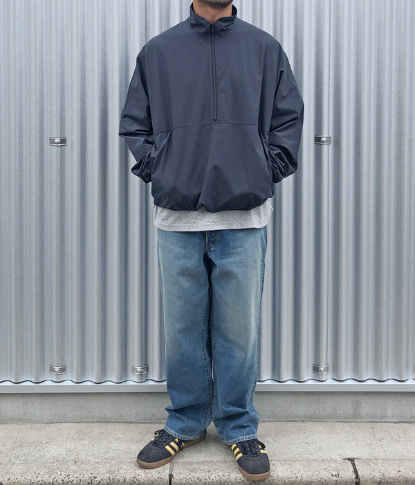 holk 長袖シャツジャケット holk/PULLOVER SHIRT (NAVY)