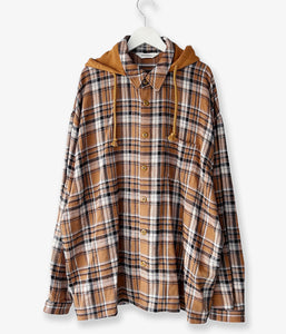 DIGAWEL/HOODIE SHIRT (L.BROWN)