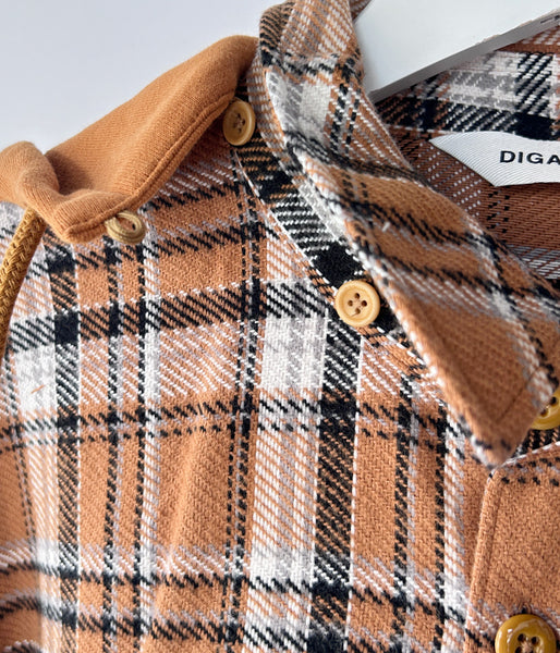 DIGAWEL/HOODIE SHIRT (L.BROWN)