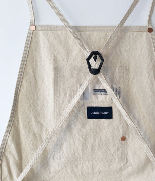 DESCENDANT/WORK APRON raregem (WHITE)