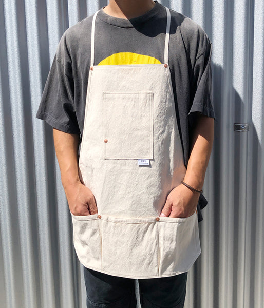 DESCENDANT/WORK APRON raregem (WHITE)