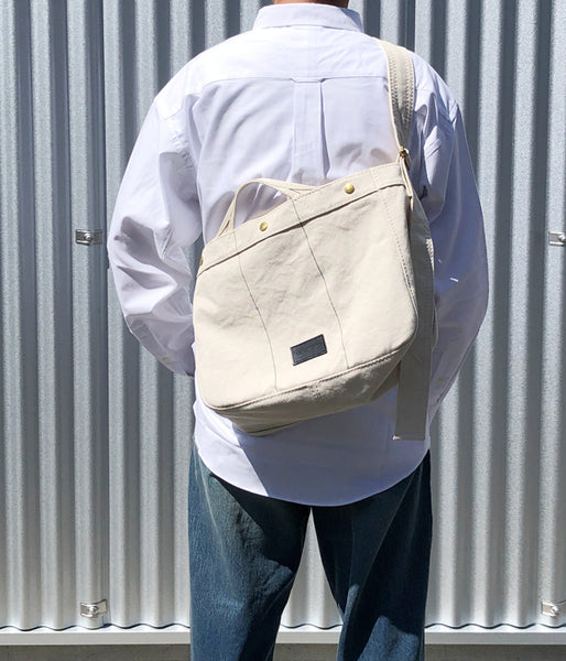 DESCENDANT/SHOULDER BAG raregem (WHITE)