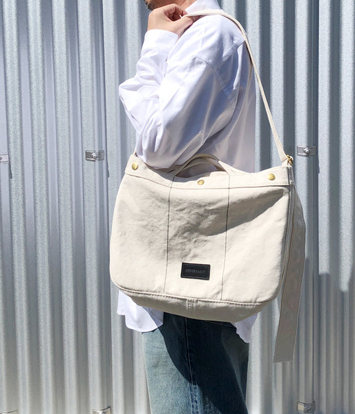 DESCENDANT/SHOULDER BAG raregem (WHITE)