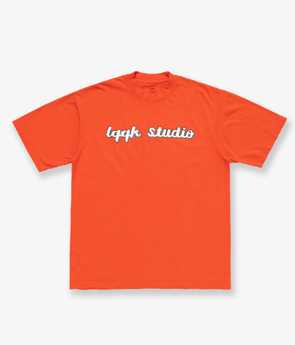 LQQK Studio/SCRIPTLOGO S/S TEE (ORANGE)