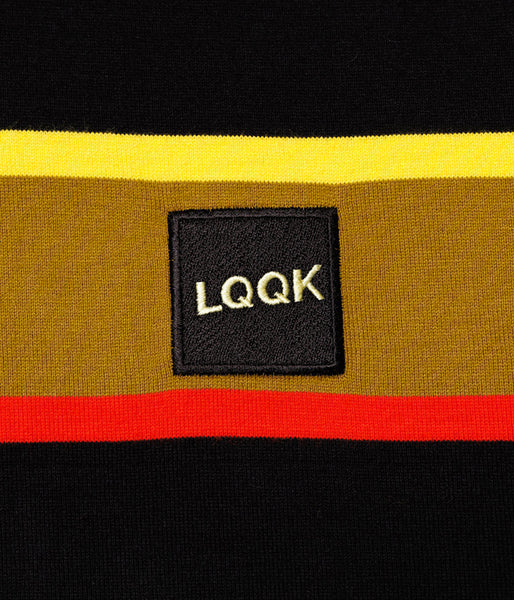 LQQK Studio/L/S RUGBY WEIGHT BORDER TEE BOX LOGO (OLIVE)