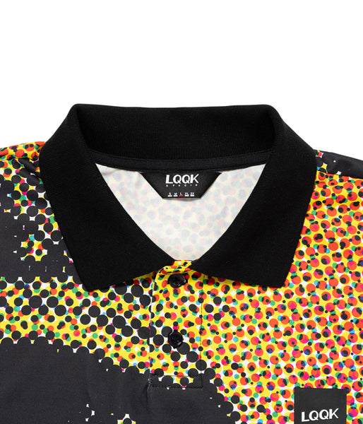 LQQK Studio/LQQK SUBLIMATED POLY POLO (BLACK)