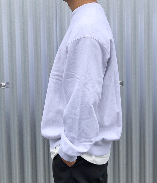 blurhms ROOTSTOCK/SOFT&HARD CREW-NECK P/O BIG (HeatherWhite)