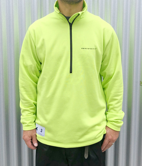 DESCENDANT SPUR BLOCK FLEECE ハーフジップ フリース DESCENDANT/SPUR BLOCK FLEECE LS (YELLOW)