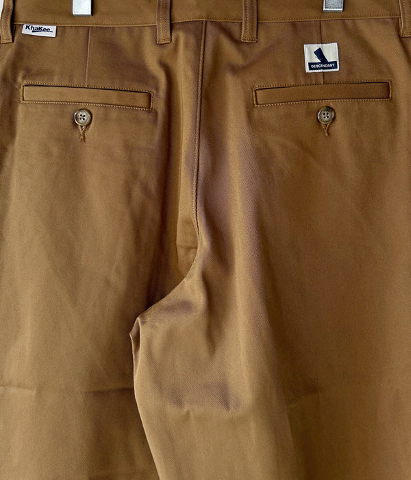 上*越様 DESCENDANT TWILL TROUSERS KhaKee サイ DESCENDANT/DC-6