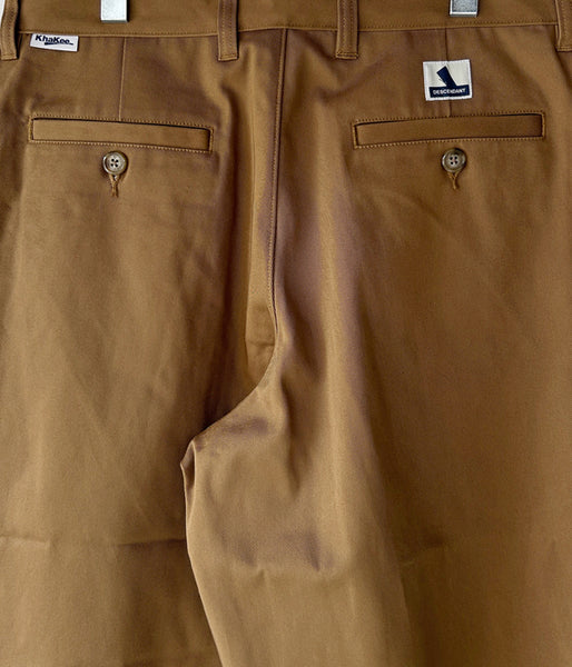 DESCENDANT/DC-3 ORGANIC COTTON TWILL TROUSERS (KhaKee)