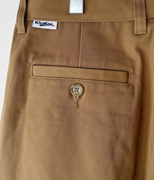 DESCENDANT/DC-3 ORGANIC COTTON TWILL TROUSERS (KhaKee)