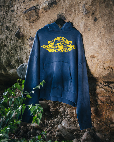 SAINT MICHAEL/HOODIE/ANGEL/NAVY