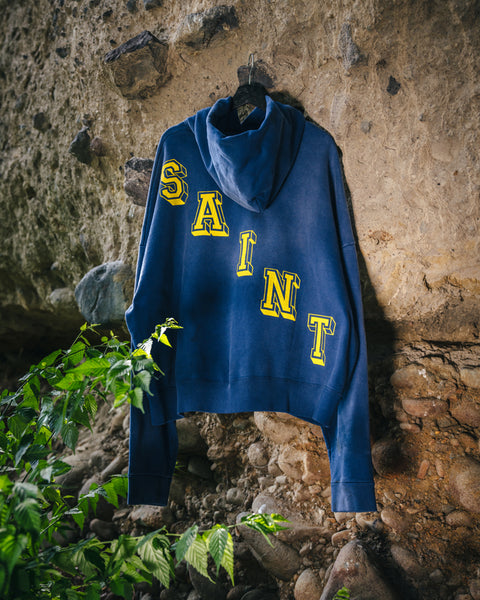 SAINT MICHAEL/HOODIE/ANGEL/NAVY