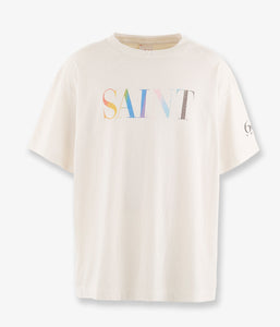 SAINT MICHAEL/SS TEE/RAINBOW SAINT/WHT