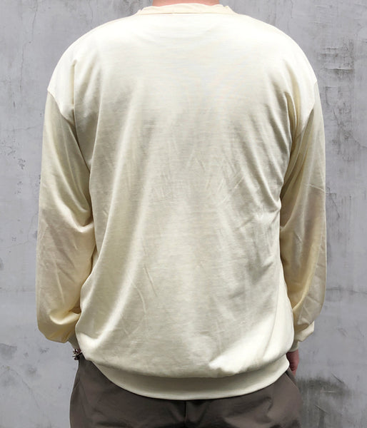 INTERIM/EXTRA FINE MERINO WOOL JERSEY HENRY (WHITE)