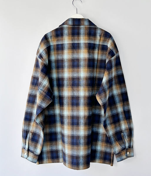 DESCENDANT/MILPITAS PLAID LS SHIRT (BROWN)