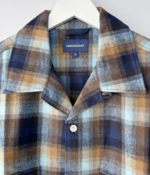 DESCENDANT/MILPITAS PLAID LS SHIRT (BROWN)