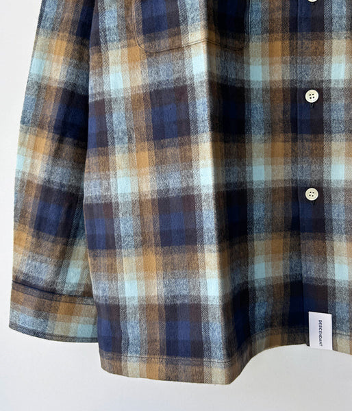 DESCENDANT/MILPITAS PLAID LS SHIRT (BROWN)