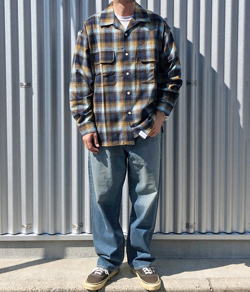 DESCENDANT/MILPITAS PLAID LS SHIRT (BROWN)