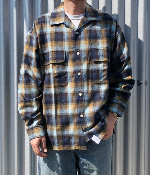 DESCENDANT/MILPITAS PLAID LS SHIRT (BROWN)