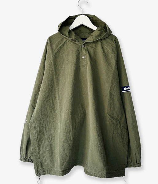 DESCENDANT/MOLE HOODED LS SHIRT (OLIVE DRAB)