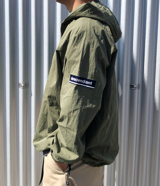 DESCENDANT/MOLE HOODED LS SHIRT (OLIVE DRAB)