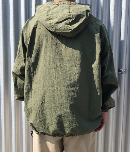 DESCENDANT/MOLE HOODED LS SHIRT (OLIVE DRAB)