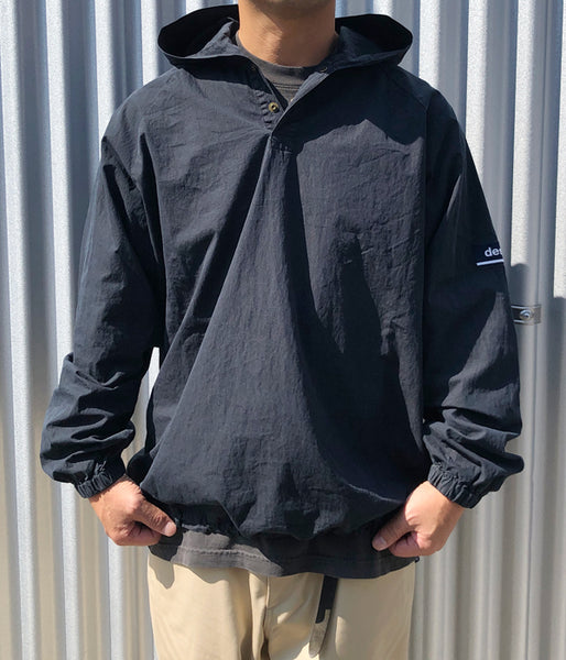 DESCENDANT/MOLE HOODED LS SHIRT (BLACK)