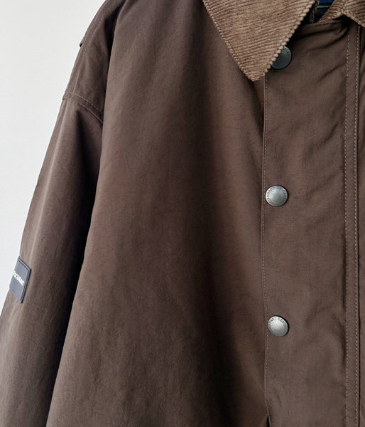 DESCENDANT/GAME NYLON JACKET (BROWN)