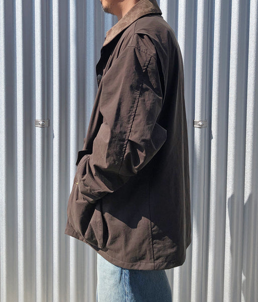 DESCENDANT/GAME NYLON JACKET (BROWN)