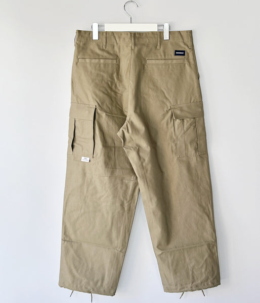 DESCENDANT/BUCKET CARGO TROUSERS (BEIGE)