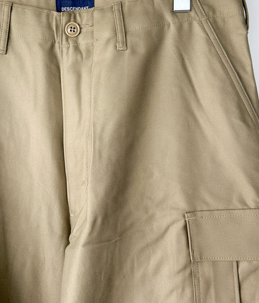 DESCENDANT/BUCKET CARGO TROUSERS (BEIGE)