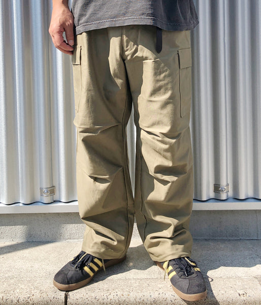 DESCENDANT/BUCKET CARGO TROUSERS (BEIGE)