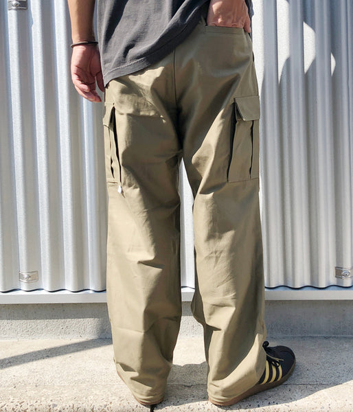 DESCENDANT/BUCKET CARGO TROUSERS (BEIGE)