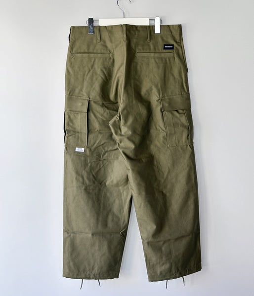 DESCENDANT/BUCKET CARGO TROUSERS (OLIVE DRAB)