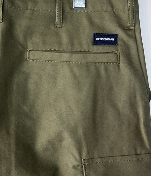 DESCENDANT/BUCKET CARGO TROUSERS (OLIVE DRAB)