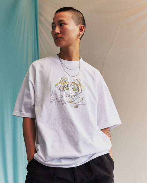 LQQK Studio/LQQK x Motion Graphics HARMONY Cel mix S/S #1 (WHITE)