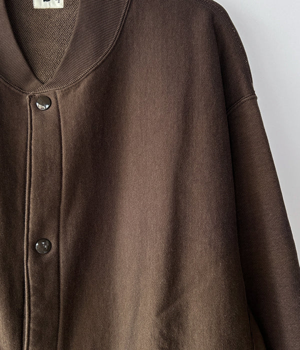 blurhms ROOTSTOCK/SOFT&HARD SWEAT SNAP CARDIGAN (KhakiBrown)