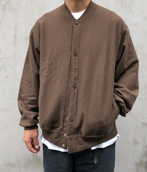 blurhms ROOTSTOCK/SOFT&HARD SWEAT SNAP CARDIGAN (KhakiBrown)