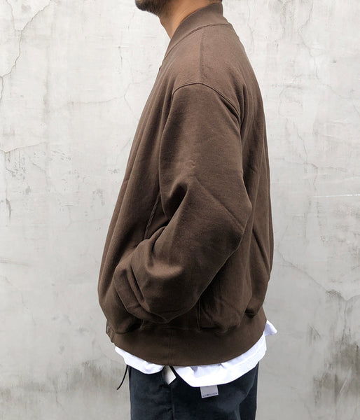 blurhms ROOTSTOCK/SOFT&HARD SWEAT SNAP CARDIGAN (KhakiBrown)