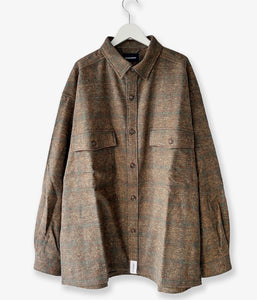 DESCENDANT/VANNING PLAID LS SHIRT (BROWN)