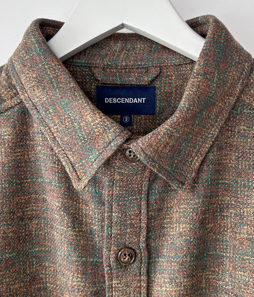 DESCENDANT/VANNING PLAID LS SHIRT (BROWN)