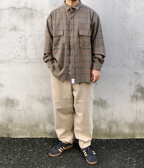 トップス DESCENDANT PLAID LS SHIRT DESCENDANT/CPOC PLAID LS SHIRT (NAVY)
